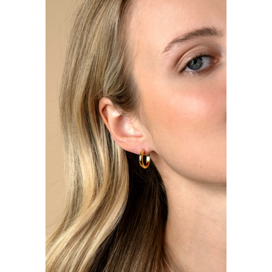 ZINZI gold plated zilveren oorringen - 41483