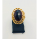 OCCASION  RING  GOUD GRANAAT - 41539