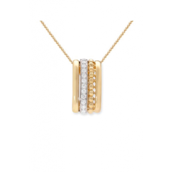 BICOLOR GOUDEN HANGER DIAMANT - 41601