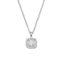 VIVENTY ZILVEREN COLLIER MET  ZIRKONIA - 41606