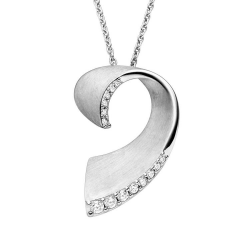 VIVENTY ZILVEREN COLLIER MET  ZIRKONIA - 41611