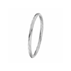 ZILVEREN MASSIEVE FANTASIE BANGLE - 38923