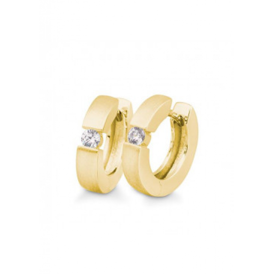 GOUDEN CREOLEN DIAMANT - 41643