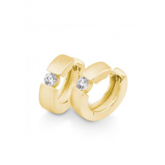 GOUDEN CREOLEN DIAMANT - 41645