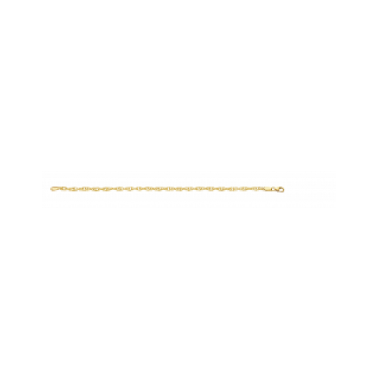 GOUDEN  ARMBAND MET ZILVEREN KERN - 41662