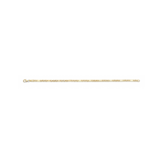 GOUDEN FJORY ARMBAND  MET ZILVEREN KERN - 41664