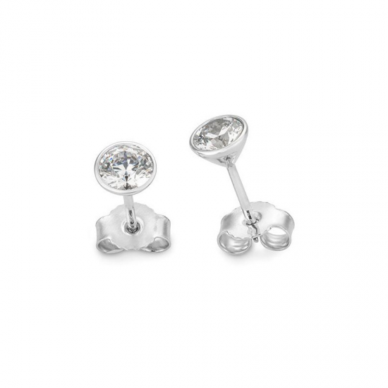 GOUDEN OORSTEKERS MET DIAMANT - 41714