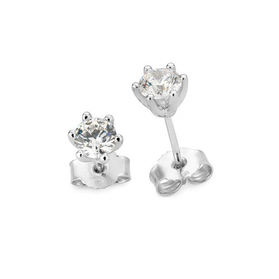 GOUDEN OORSTEKERS MET DIAMANT - 41724