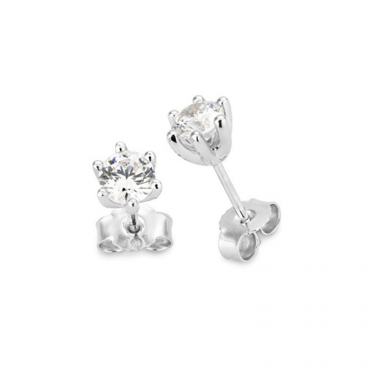 GOUDEN OORSTEKERS MET DIAMANT - 41725