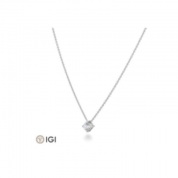 14 KARAAT GOUDEN SOLITAIR HANGER/COLLIER MET BRILJANT - 41752