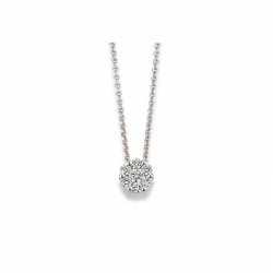 14 KARAAT GOUDEN SOLITAIR HANGER ZONDER COLLIER MET BRILJANT - 41758