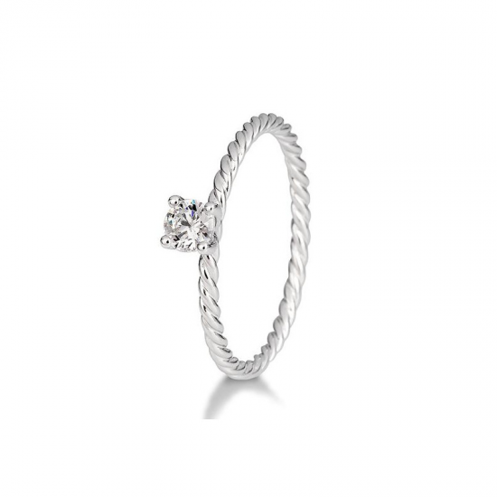 14 KARAAT GOUDEN RING  BRILJANT - 41787