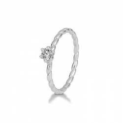 14 KARAAT GOUDEN RING  BRILJANT - 41791