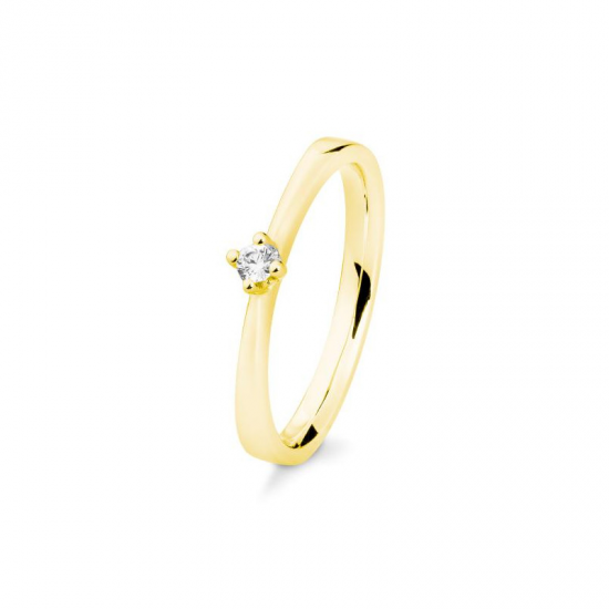 GOUDEN RING DIAMANT 0.13CT - 41838