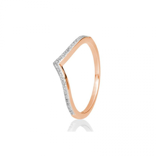 GOUDEN RING DIAMANT 0.125CT - 41851