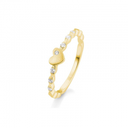 GOUDEN RING HART 0.10CT - 41854