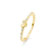 GOUDEN RING HART 0.10CT - 41854