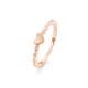 GOUDEN RING HART 0.10CT - 41854