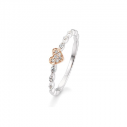 GOUDEN RING HART 0.123CT - 41855