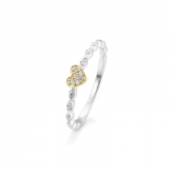 GOUDEN RING HART 0.123CT - 41855
