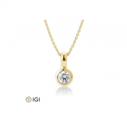 GOUDEN HANGER DIAMANT 0.40CRT - 41891