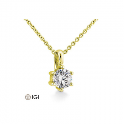 GOUDEN HANGER DIAMANT 0.40CRT - 41905