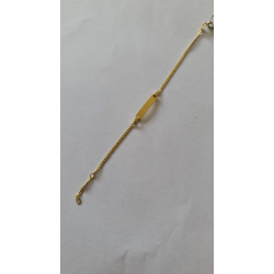 Fjory plaatarmbandje 14 krt. geelgoud met zilveren kern - 37660