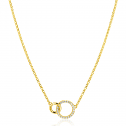 ZINZI ZILVER VERGULD COLLIER - 41959