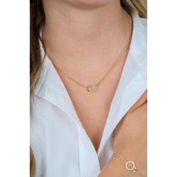 ZINZI ZILVER VERGULD COLLIER - 41959