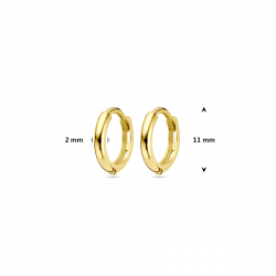 9k klapoorringen 11 mm - 42020