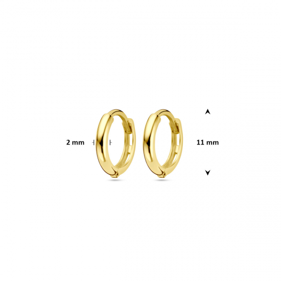 9k klapoorringen 11 mm - 42020