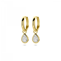 9k oorringen zirkonia 21 mm - 42030