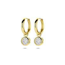 9k oorringen zirkonia 20 mm - 42031