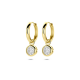 9k oorringen zirkonia 20 mm - 42031
