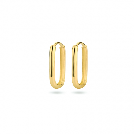 9k klapoorringen paperclip 16 mm - 42032