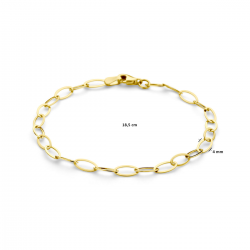 9k armband 4,0 mm 18,5 cm - 42036