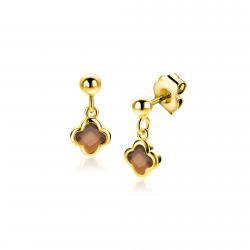 ZINZI ZILVER VERGULDE OORSIERADEN - 42050