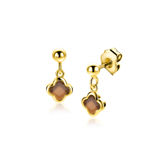 ZINZI ZILVER VERGULDE OORSIERADEN - 42050