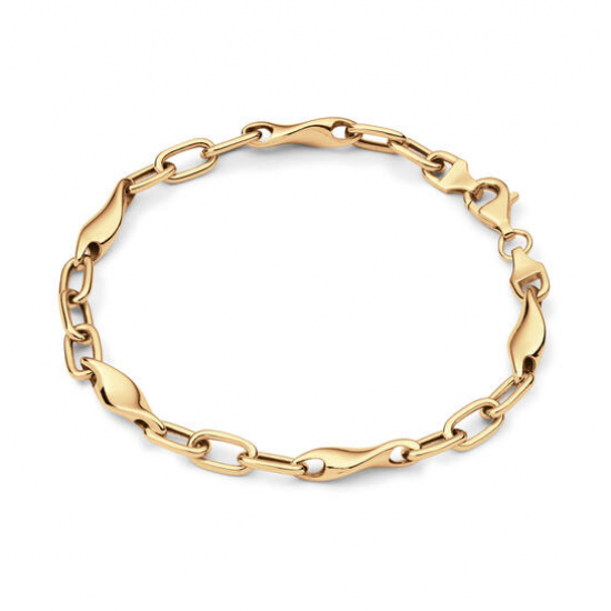 ZILVER GEEL VERGULDE ARMBAND - 42054