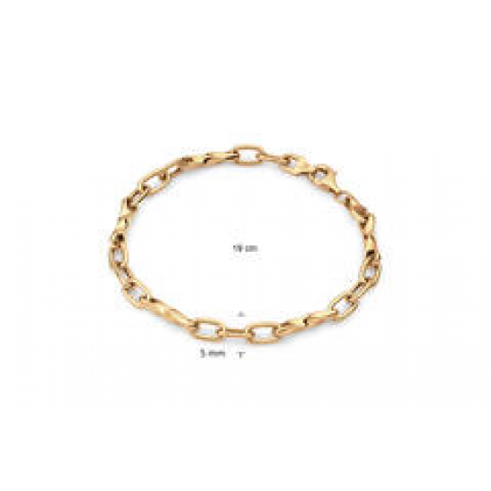 ZILVER GEEL VERGULDE ARMBAND - 42055