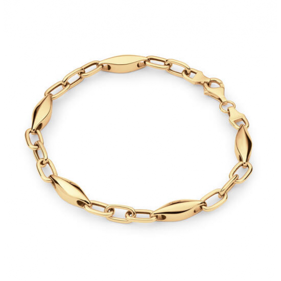 ZILVER GEEL VERGULDE ARMBAND - 42056