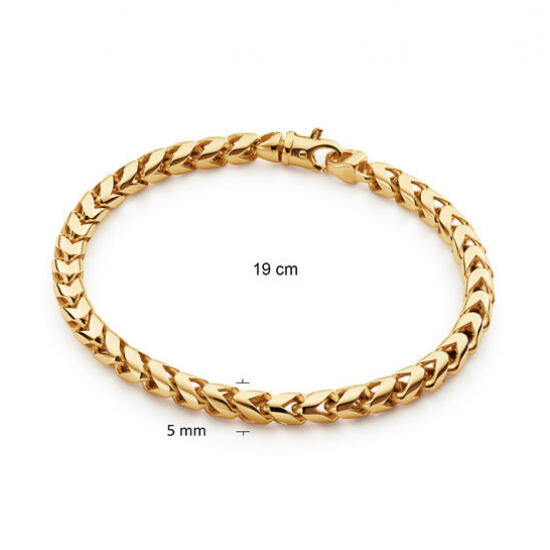 ZILVER GEEL VERGULDE ARMBAND - 42058