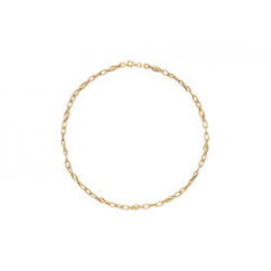 ZILVER GEEL VERGULD COLLIER - 42060