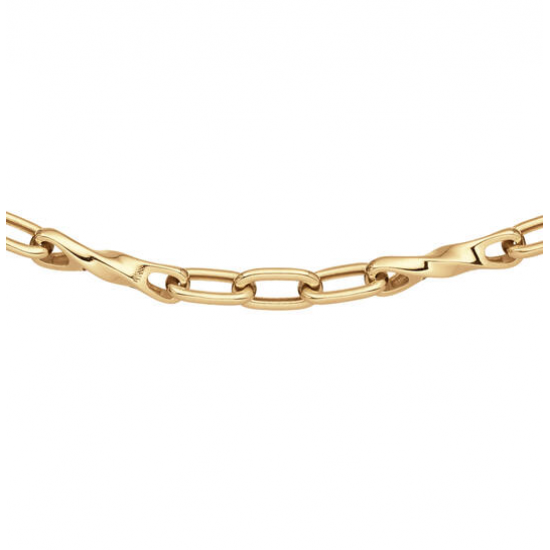 ZILVER GEEL VERGULD COLLIER - 42061