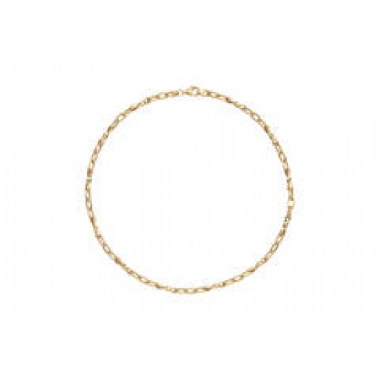 ZILVER GEEL VERGULD COLLIER - 42061