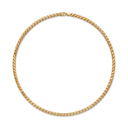 ZILVER GEEL VERGULD COLLIER - 42062