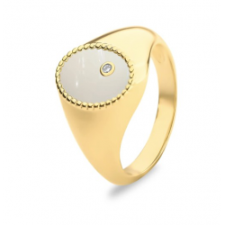 SILVER VERGULDE SEE YOU RING - 42064