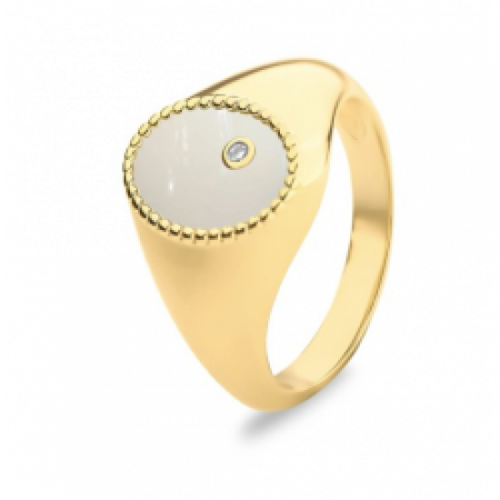 SILVER VERGULDE SEE YOU RING - 42064