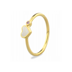 SILVER VERGULDE SEE YOU RING - 42065