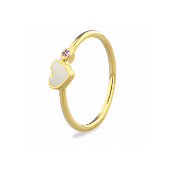 SILVER VERGULDE SEE YOU RING - 42065